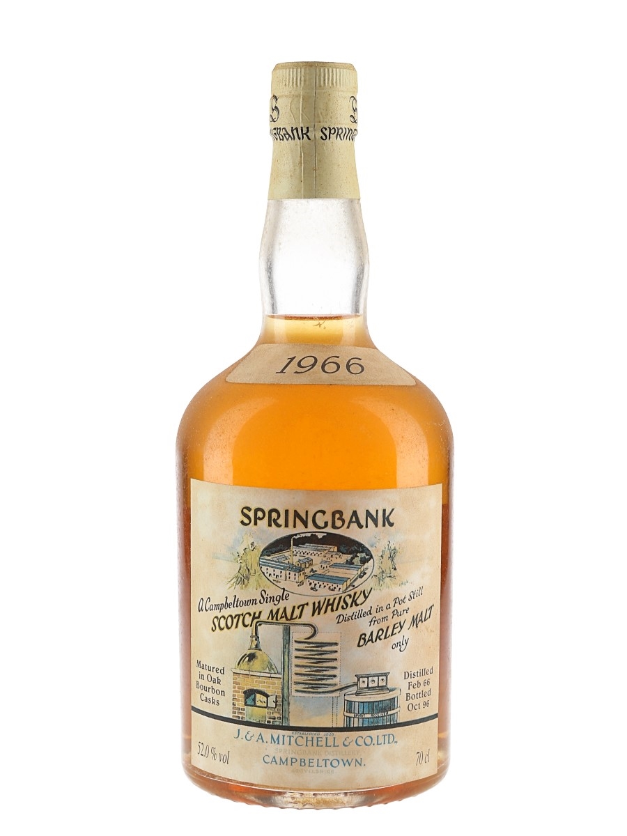 Springbank 1966 Local Barley Cask Number 475 Bottled 1996 70cl / 52%