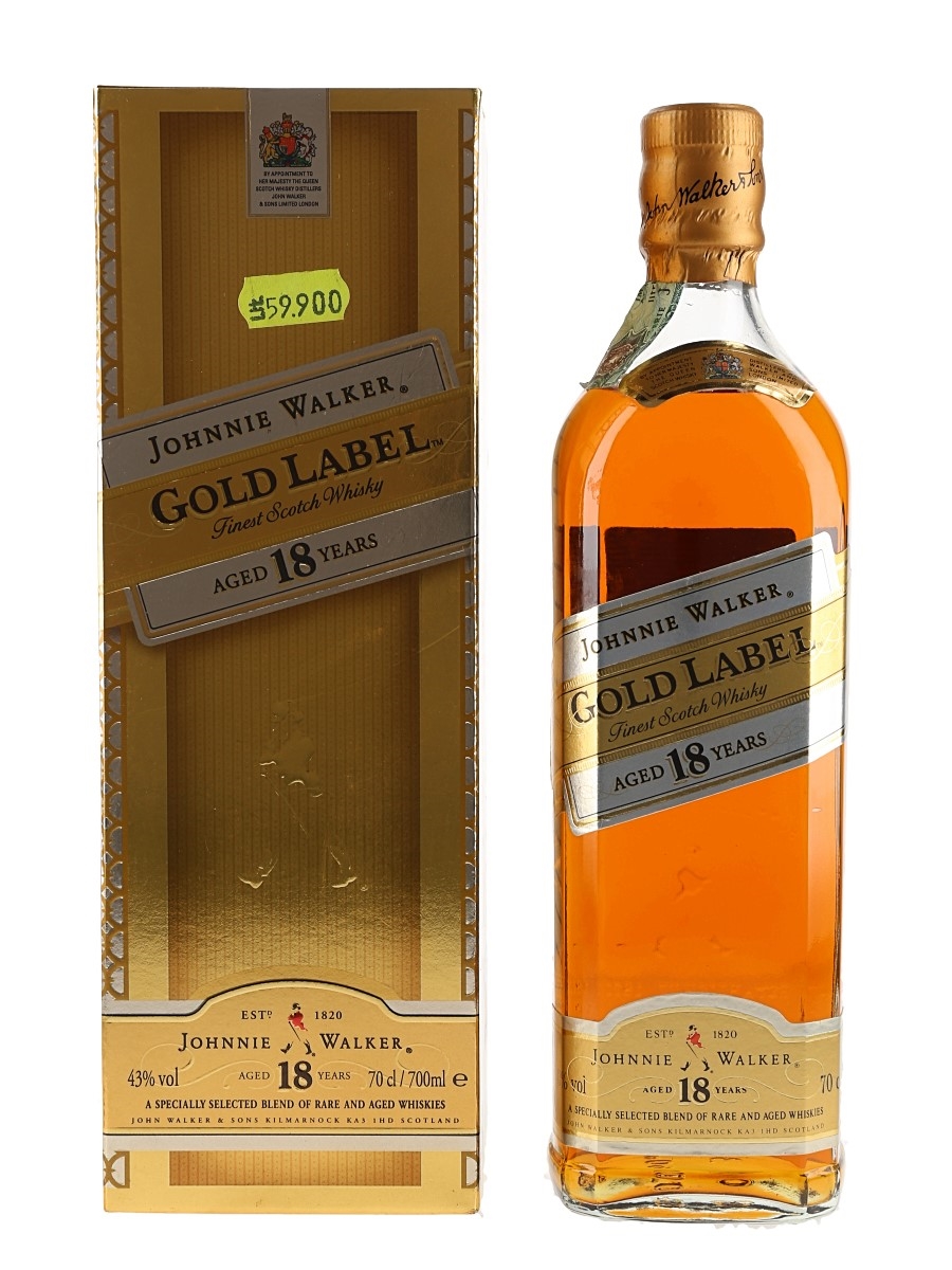 Johnnie Walker Gold Label 18 Year Old Bottled 1990s 70cl / 43%