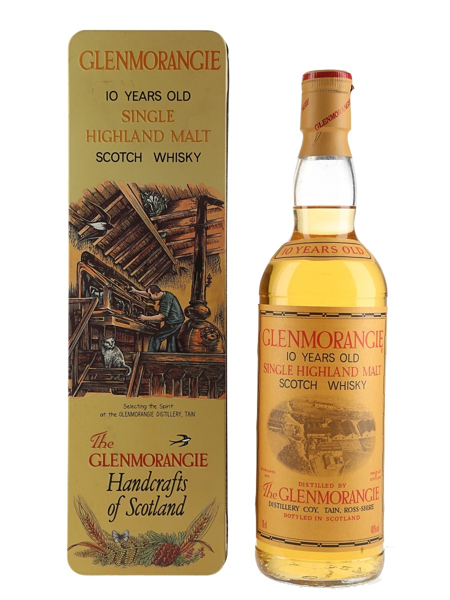 Glenmorangie 10 Year Old Bottled 1990s - Handcrafts of Scotland Tin 70cl / 40%
