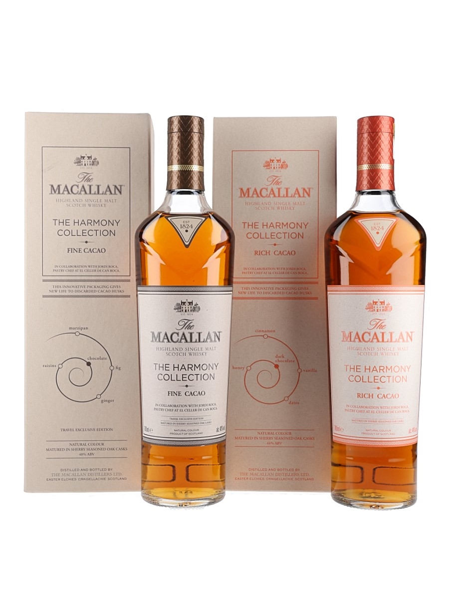 Macallan The Harmony Collection Fine Cacao & Rich Cacao  2 x 70cl / 40%