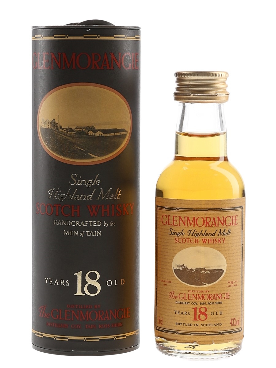 Glenmorangie 18 Year Old Bottled 1980s 5cl / 43%