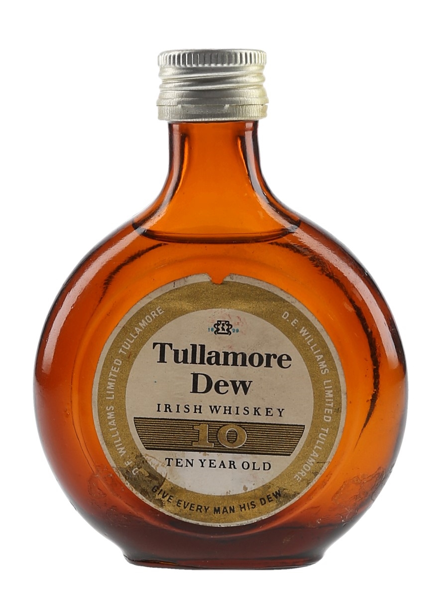 Tullamore Dew 10 Year Old Miniature Bottled 1960s 5cl / 40%