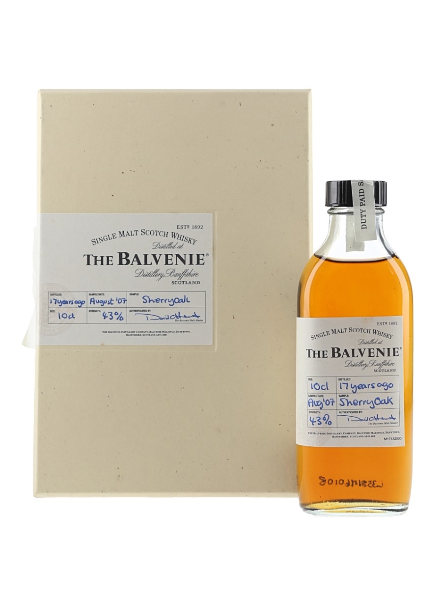 Balvenie 2007 17 Year Old Sherry Old First Edition Release - Duty Paid Sample 10cl / 43%