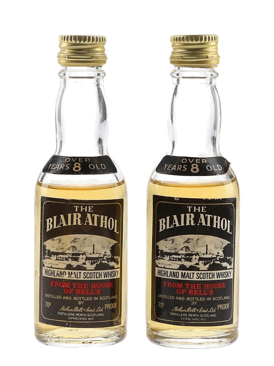 Blair Athol 8 Year Old Bottled 1970s 2 x 5cl / 40%