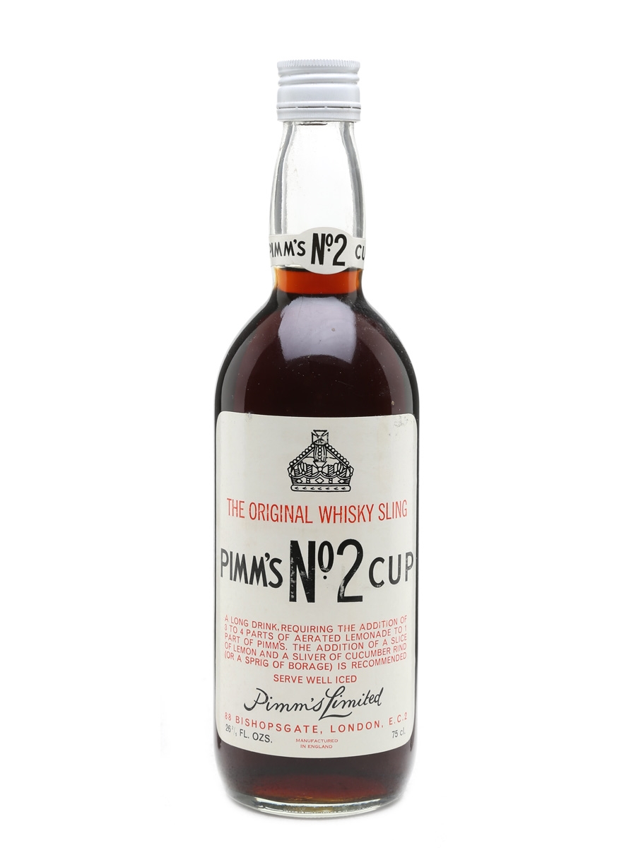 Pimm's No.2 Cup Whisky Sling Bottled 1970s 75cl / 34%