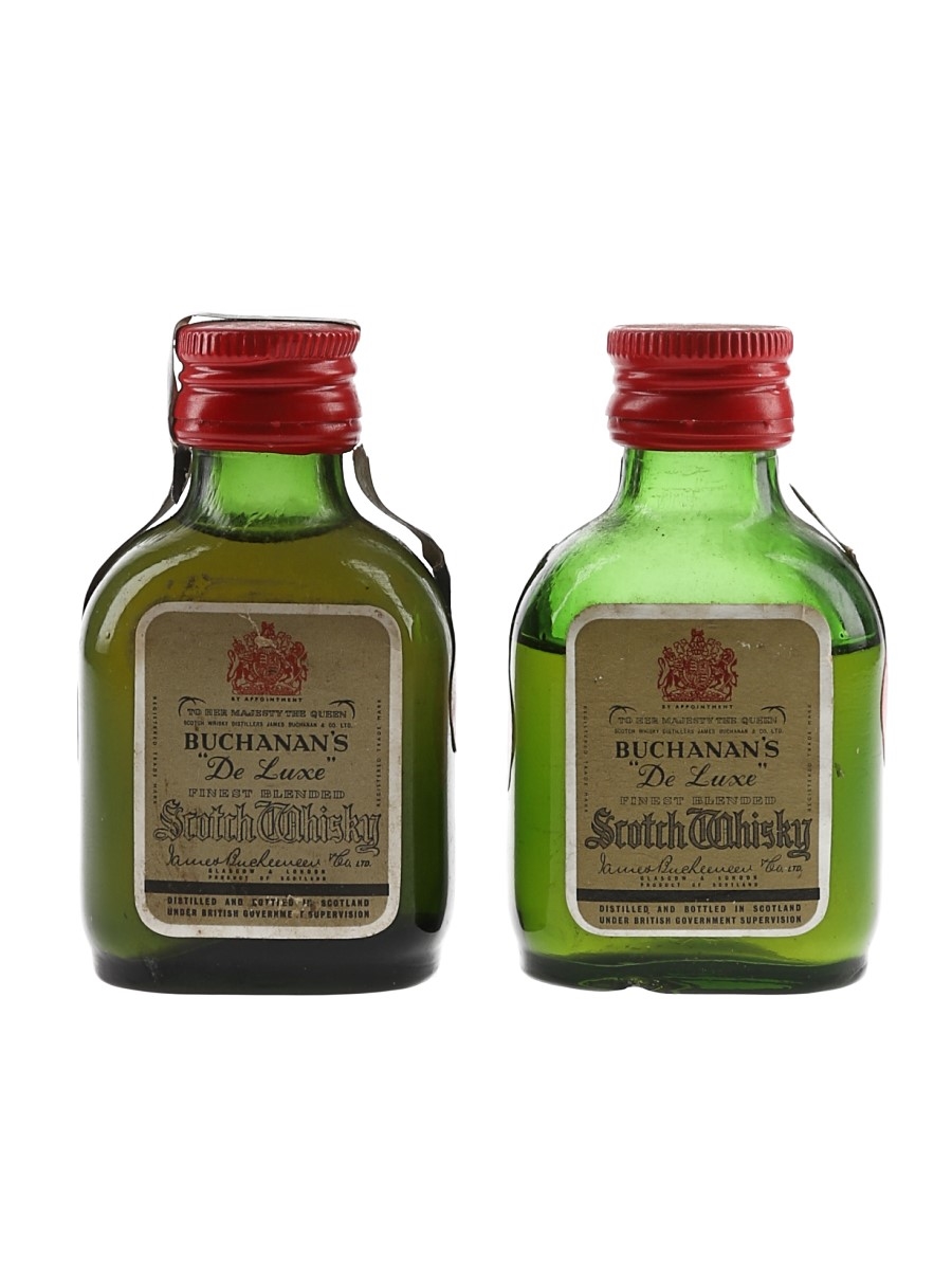 Buchanan's De Luxe Bottled 1970s 2 x 5cl