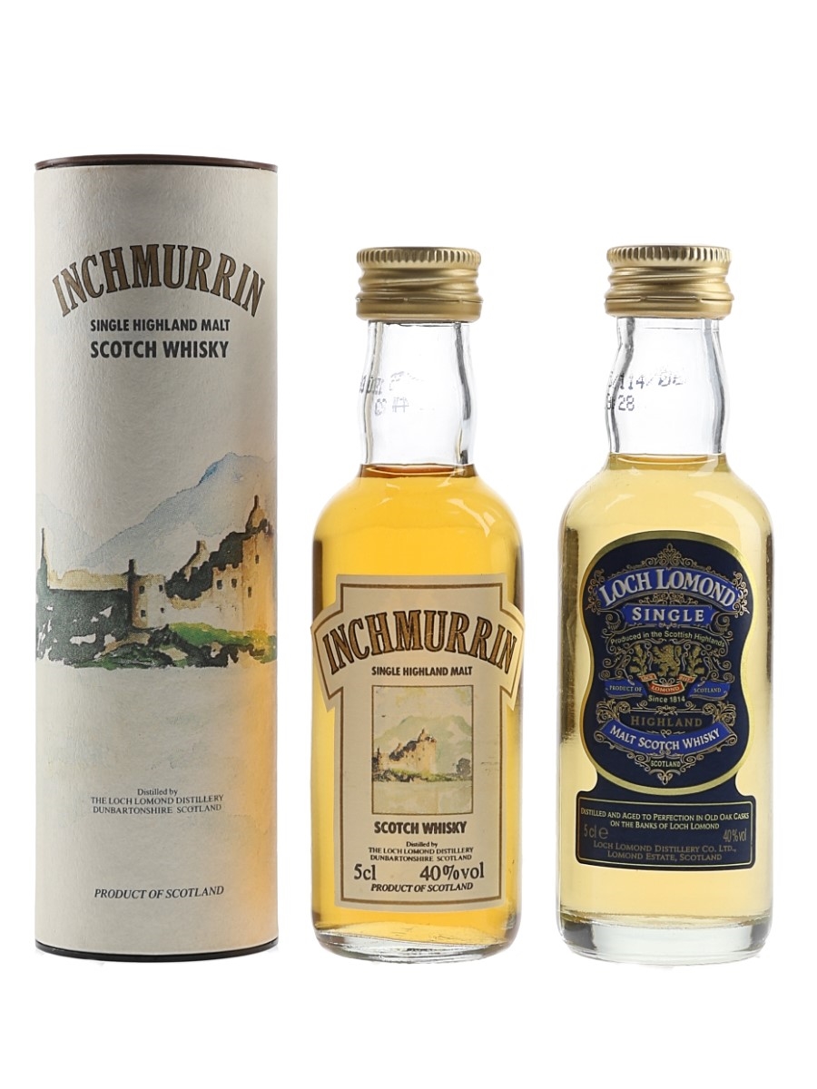 Inchmurrin & Loch Lomond Bottled 1980s-1990s 2 x 5cl / 40%