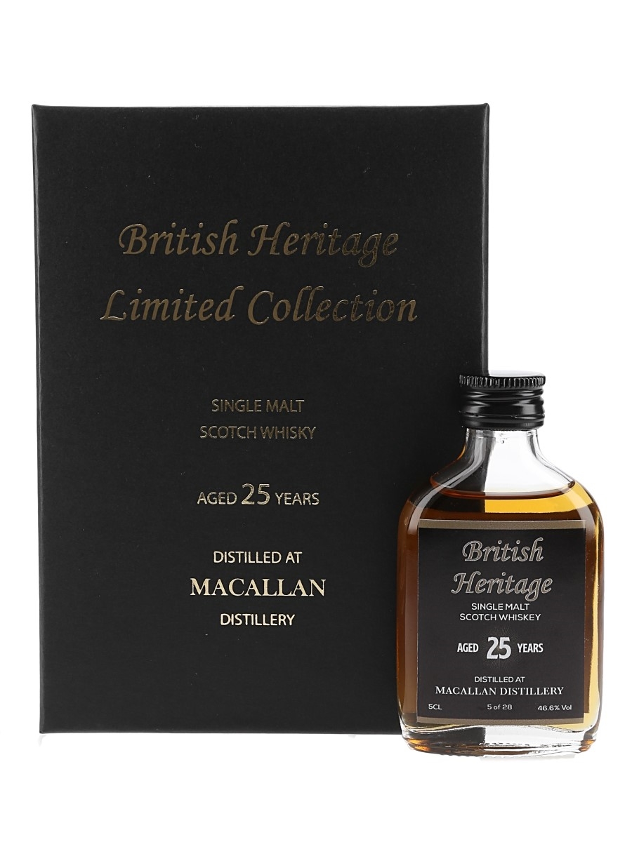 Macallan 25 Year Old Belrock Lighthouse Whisky Minis - British Heritage Limited Collection 5cl / 46.6%