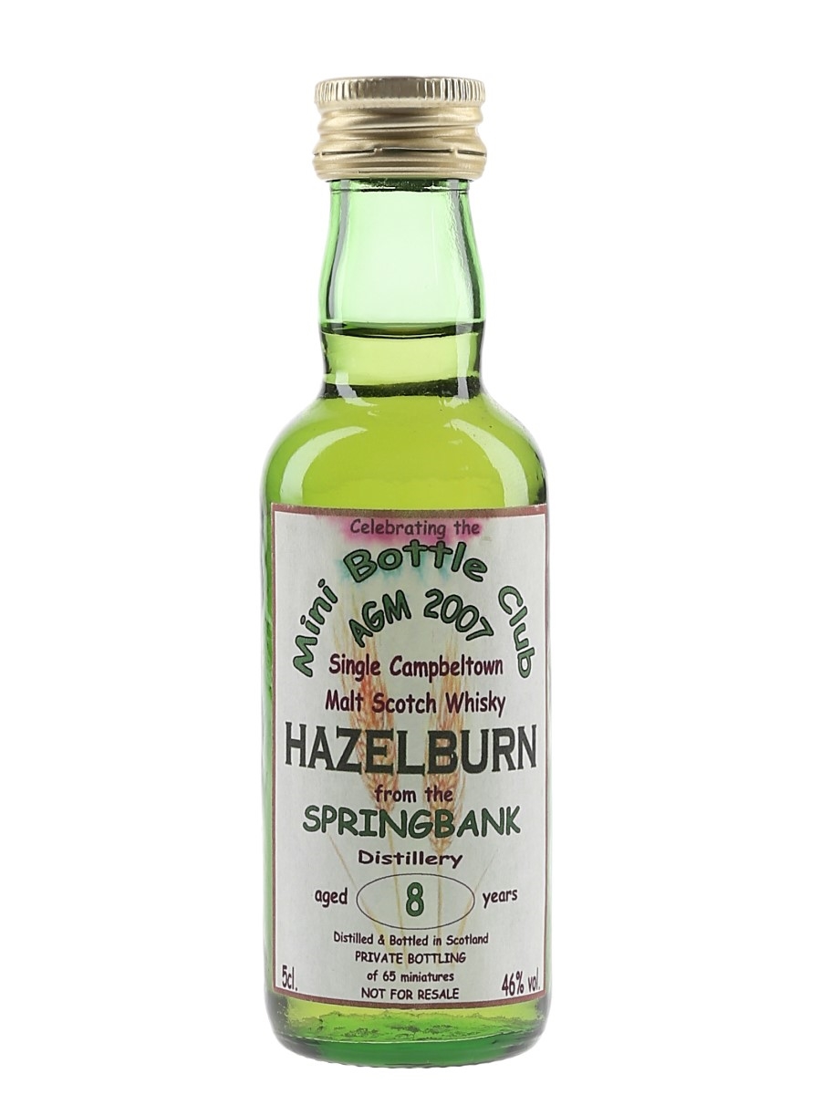 Hazelburn 8 Year Old Mini Bottle Club AGM 2007 - Private Bottling 5cl / 46%