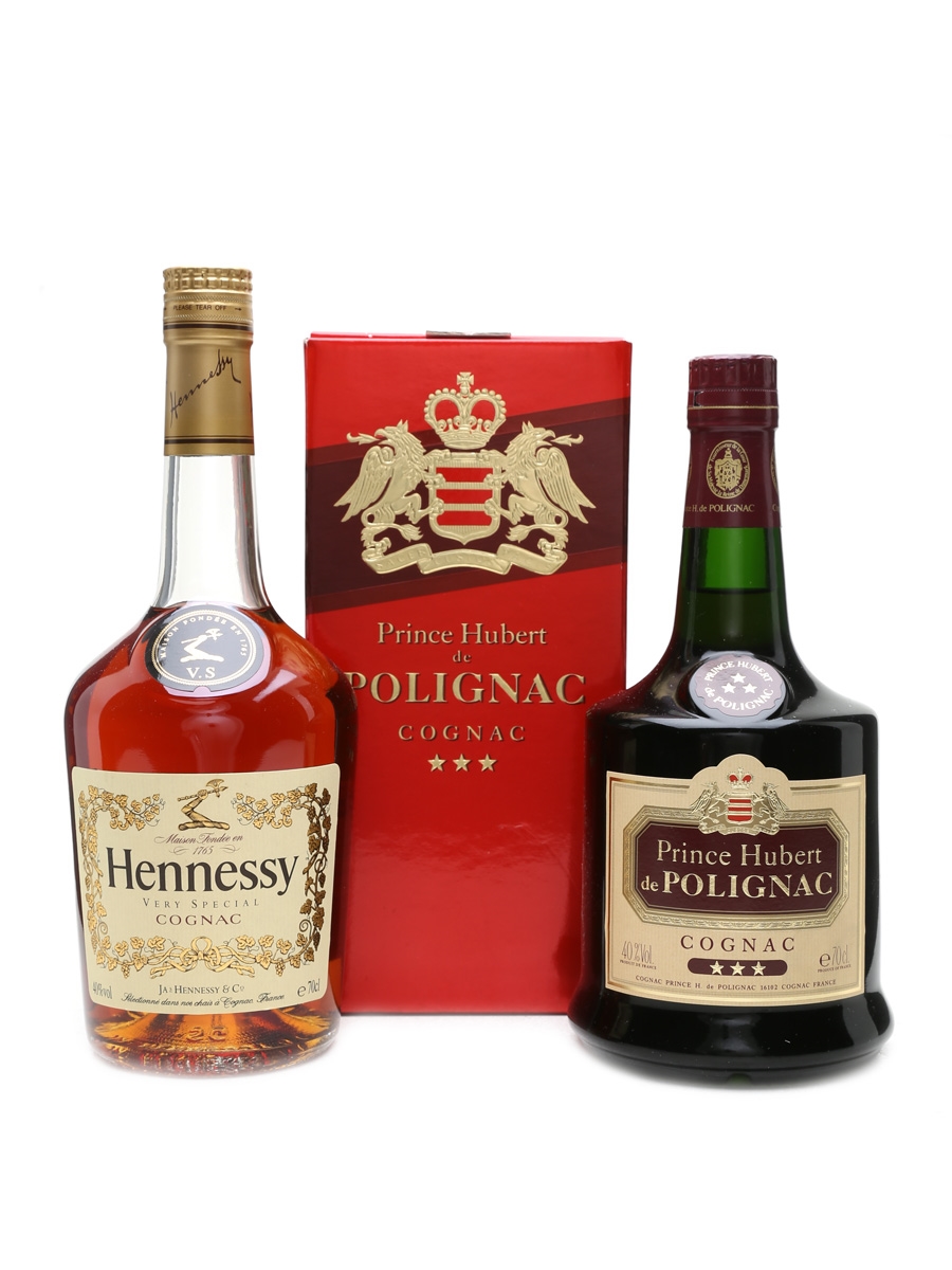 Hennessy VS & Polignac 3 Star Cognac  2 x 70cl / 40%
