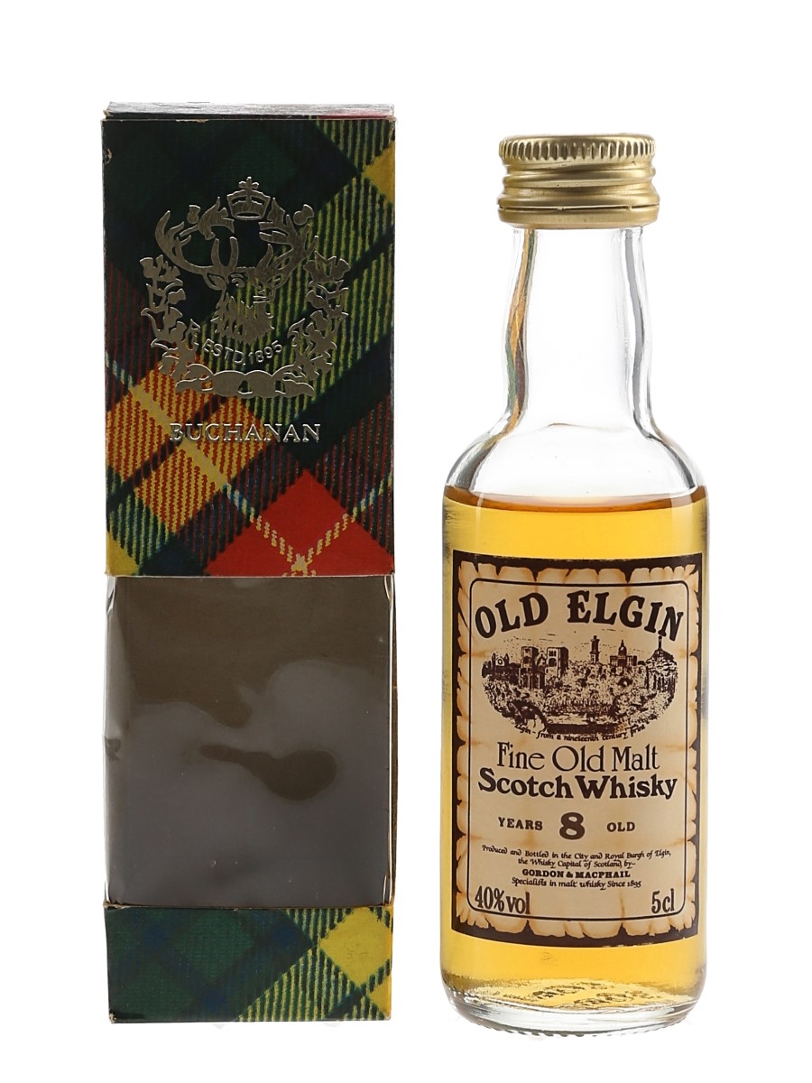 Old Elgin 8 Year Old Bottled 1990s - Gordon & MacPhail 5cl / 40%