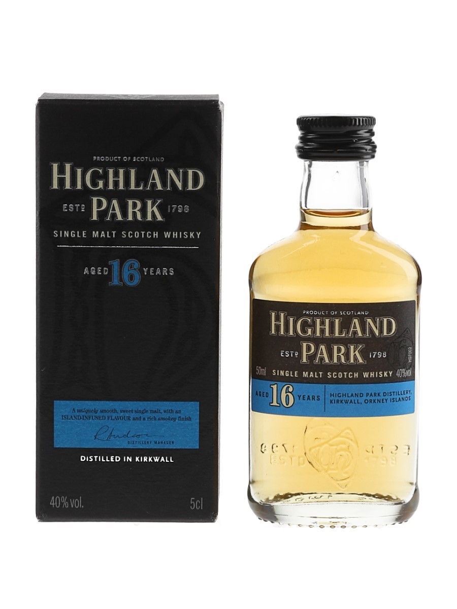 Highland Park 16 Year Old Bottled Pre 2012 - Travel Retail Exclusive 5cl / 40%
