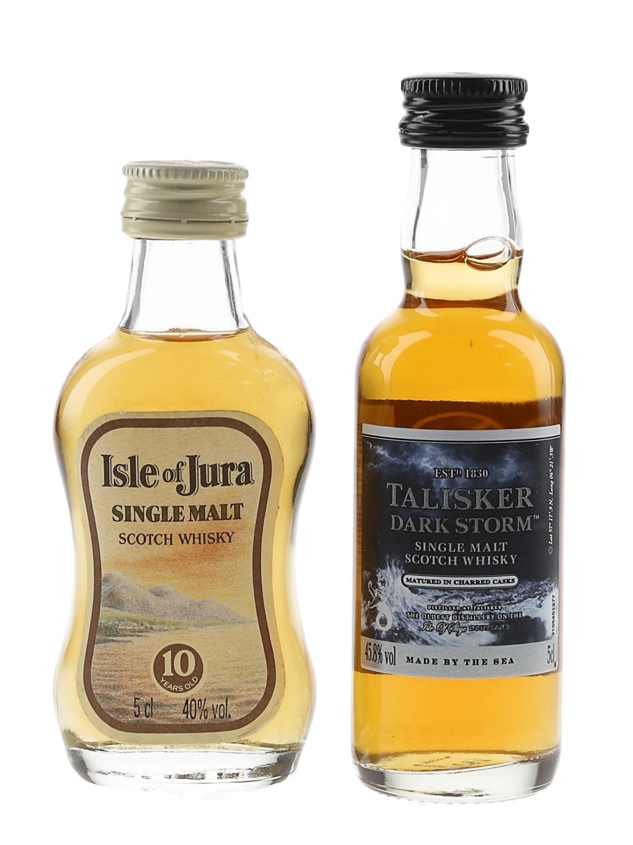 Isle Of Jura 10 Year Old & Talisker Dark Storm`  2 x 5cl