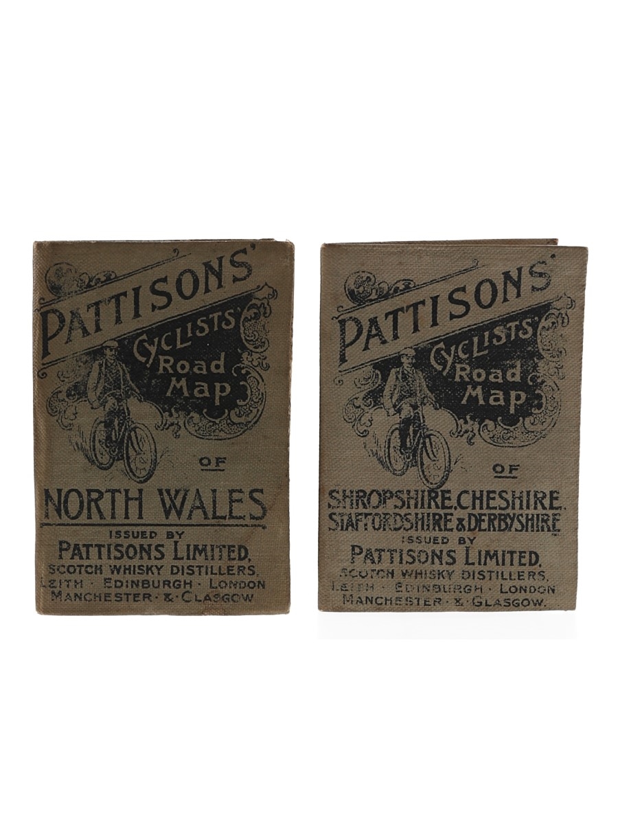 Pattisons Cyclists Road Map Of North Wales & Shropshire Pattisons Limited - 1890s 8.5cm x 6cm