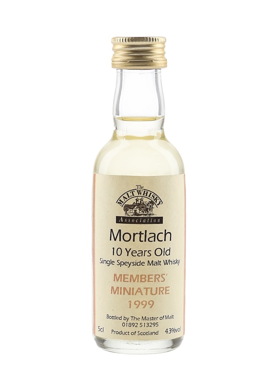 Mortlach 10 Year Old Members' Miniature 1999 - The Master Of Malt 5cl / 43%