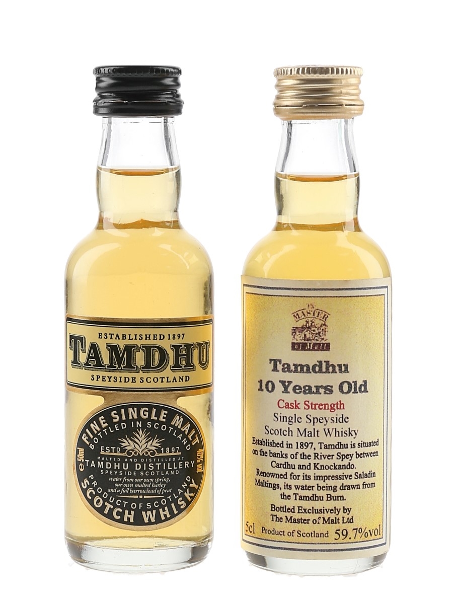 Tamdhu & Tamdhu 10 Year Old Cask Strength Bottled 1980s 2 x 5cl