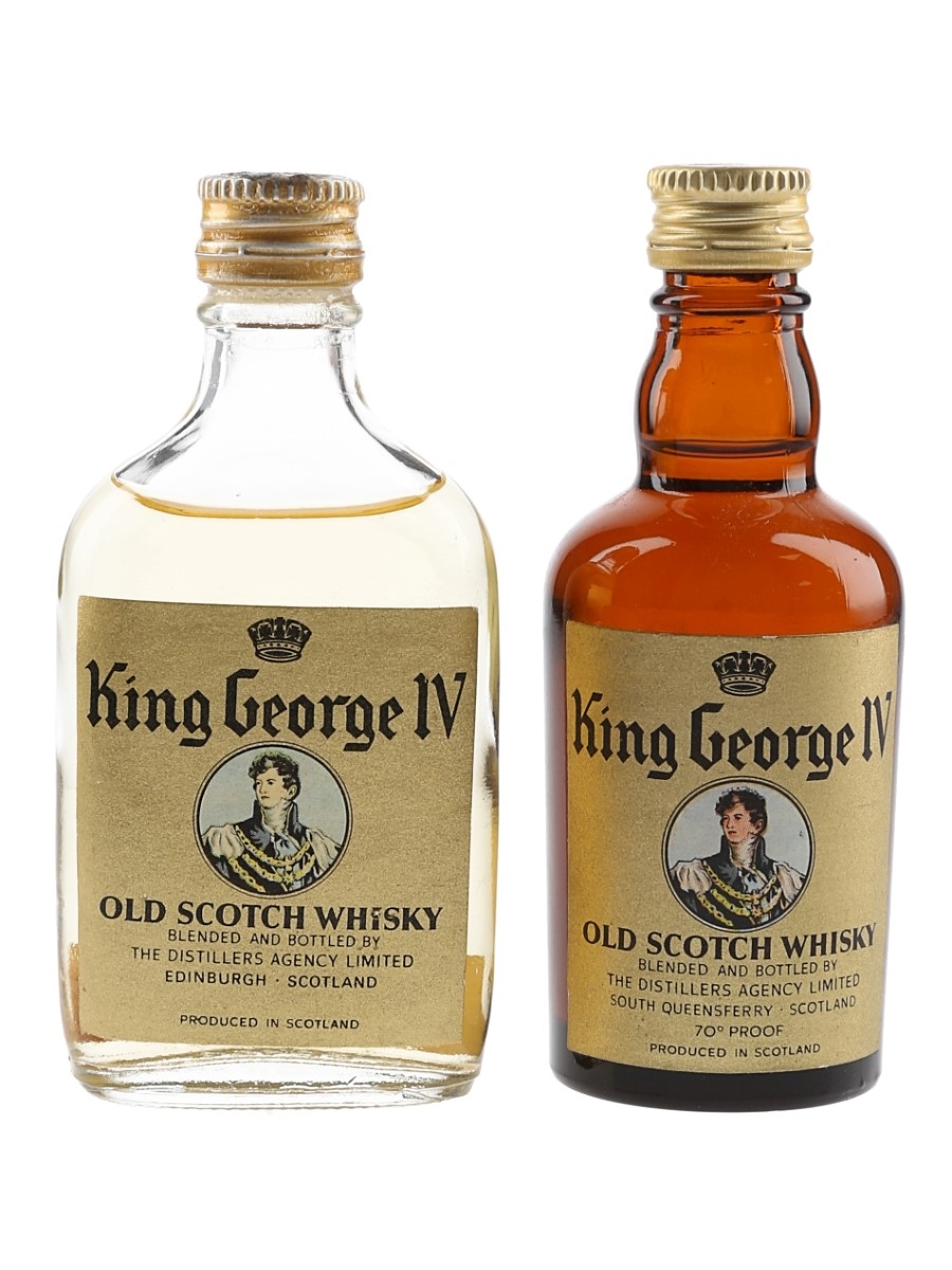 King George IV Bottled 1960s & 1970s 2 x 5cl