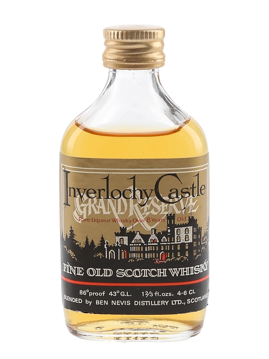 Inverlochy Castle 8 Year Old Grand Reserve Bottled 1970s - Ben Nevis Distillery 4.6cl / 43%