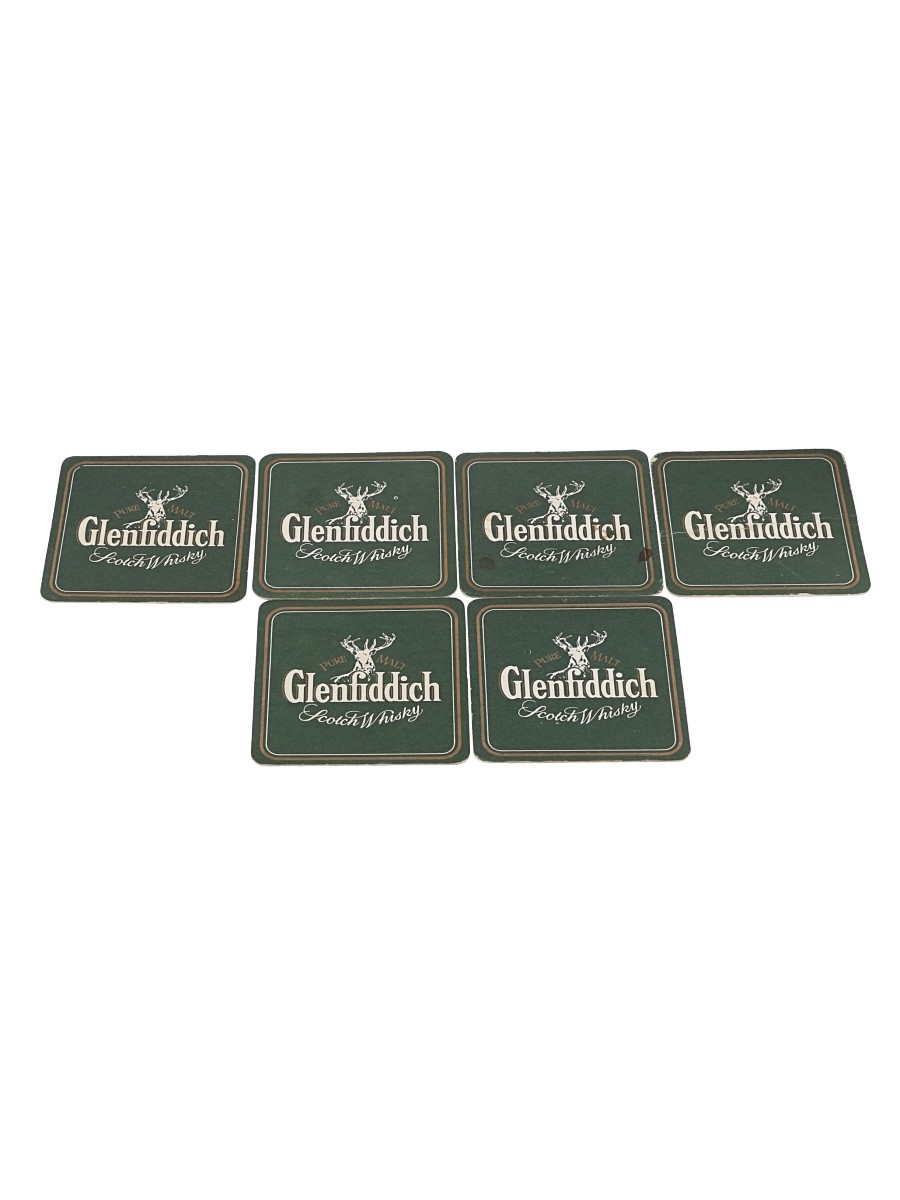 Glenfiddich Pure Malt Scotch Whisky Coasters  6 x 9cm x 9cm