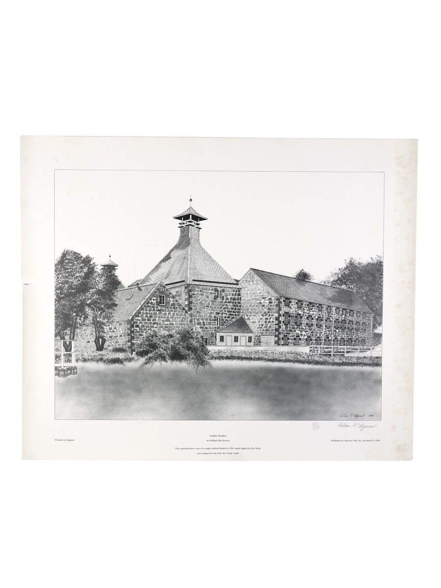 Cardhu Distillery Print William McClymont - Signed By The Artist 61cm x 50cm