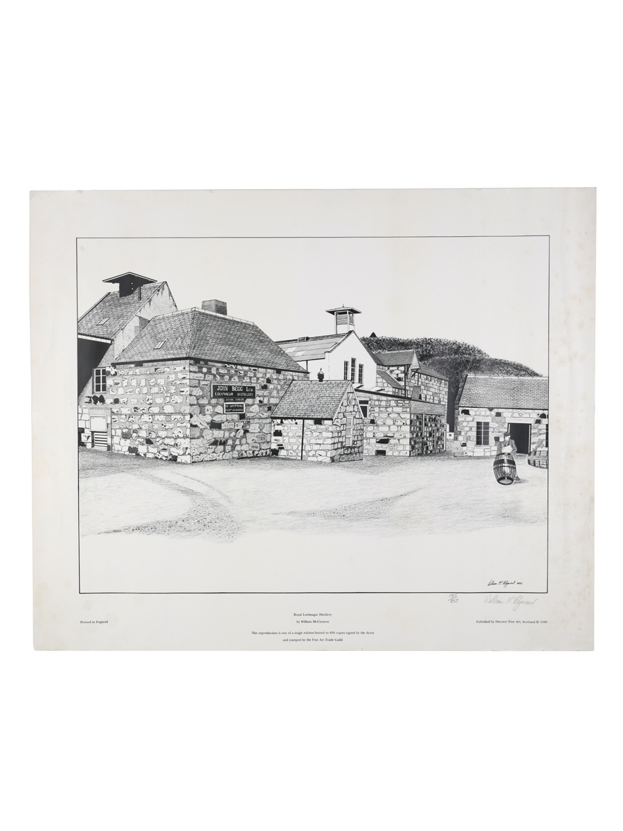 Royal Lochnagar Distillery Print William McClymont - Signed By The Artist 61cm x 50cm