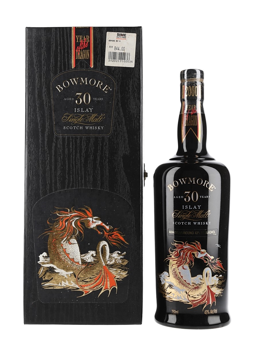Bowmore 30 Year Old Year Of The Dragon Bottled 2000s - Malaysia Duty Free 75cl / 43%