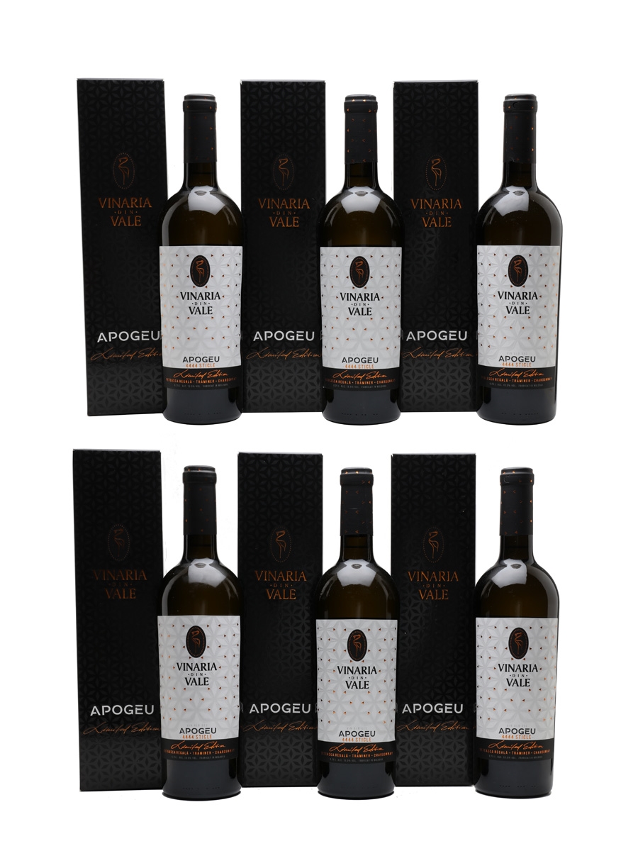 Vinaria Din Vale Limited Edition 4444 White Apogeu - Fetteasca Regala, Traminer, Chardonnay 6 x 75cl / 13%