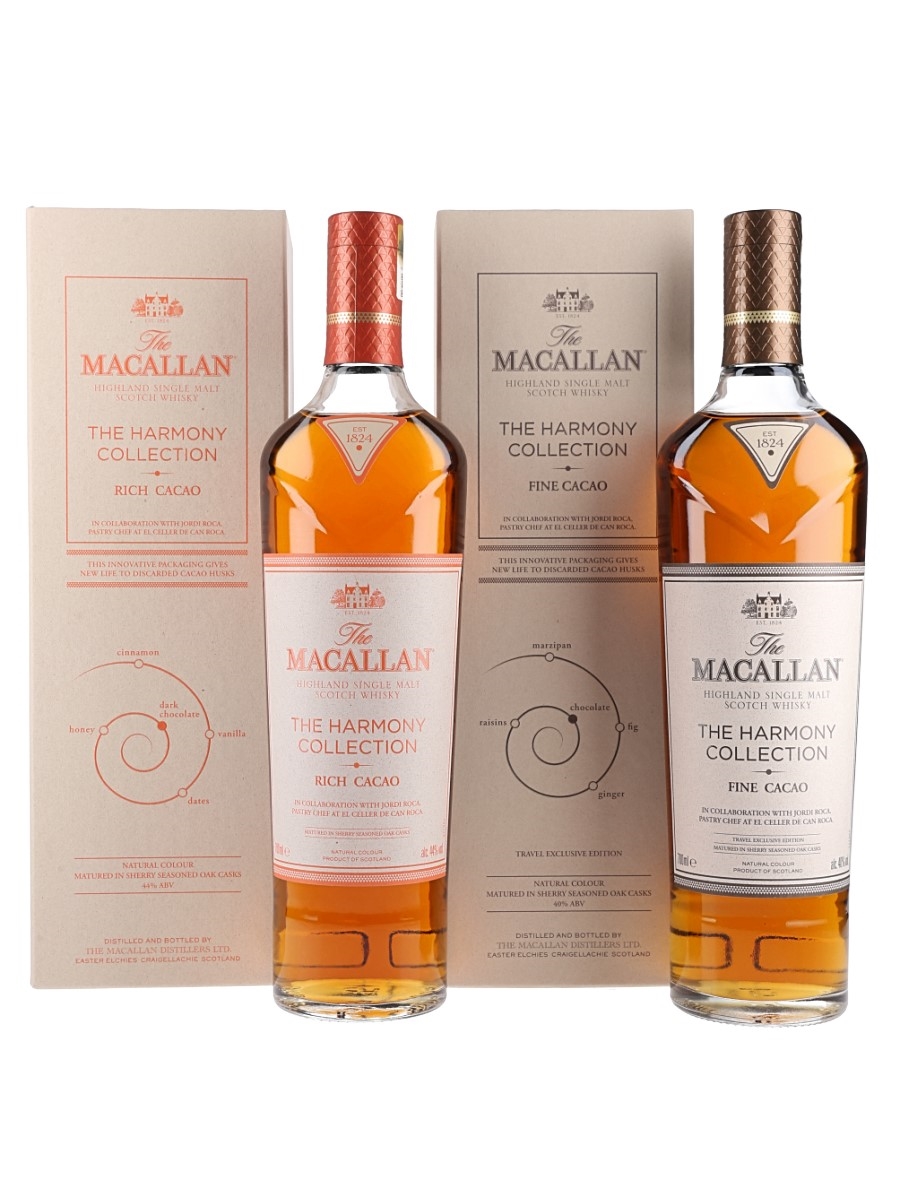 Macallan The Harmony Collection Fine Cacao & Rich Cacao  2 x 70cl /