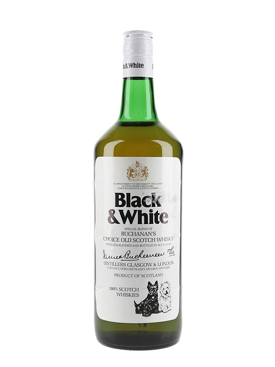 Buchanan's Black & White Bottled 1970s 100cl