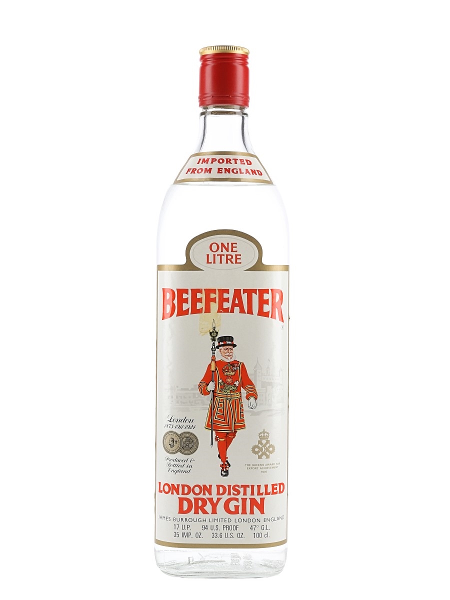 Beefeater London Distilled Dry Gin Bottled 1970s-1980s - Hills Duty Free 100cl / 47%