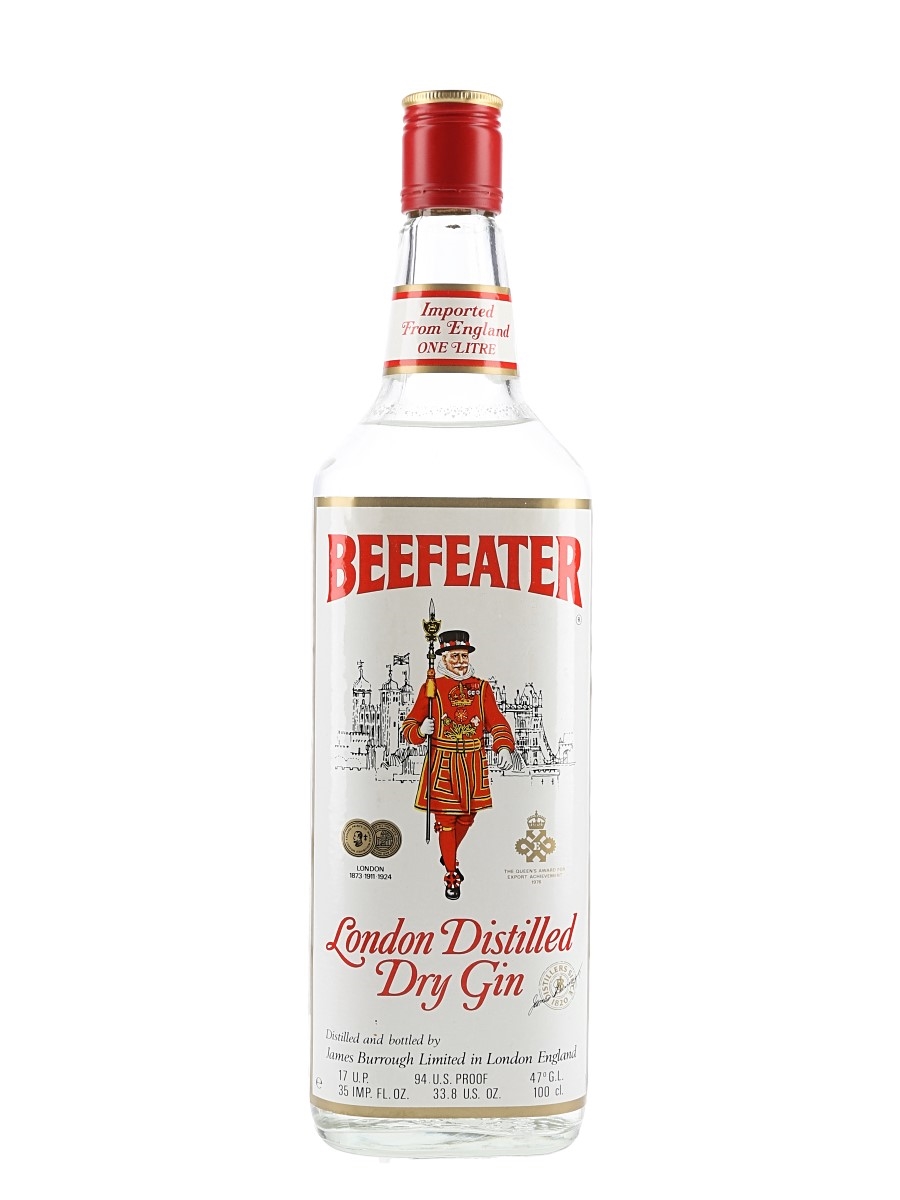 Beefeater London Distilled Dry Gin Bottled 1970s-1980s 100cl / 47%