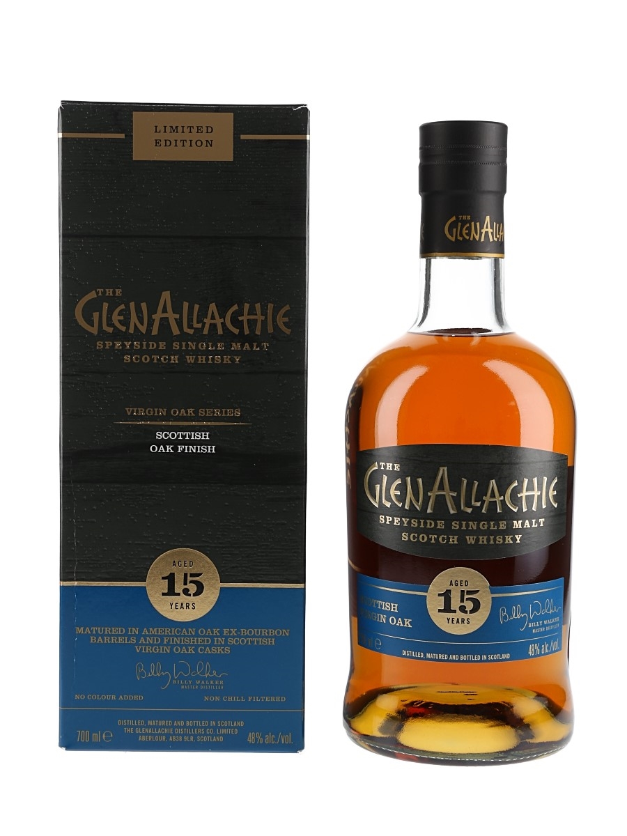 Glenallachie 15 Year Old Scottish Virgin Oak Bottled 2022 70cl / 48%