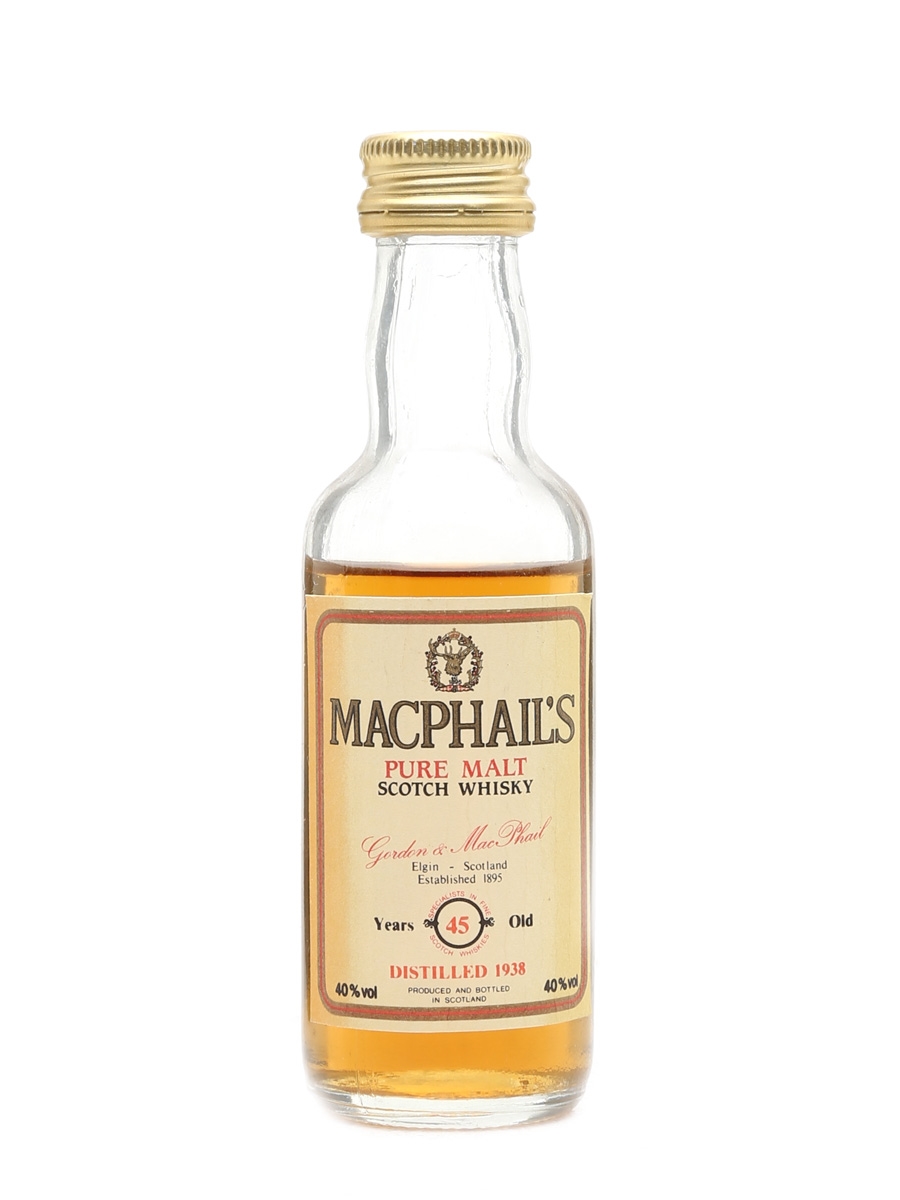 MacPhail's 1938 Miniature 45 Year Old - Gordon & MacPhail 5cl / 40%