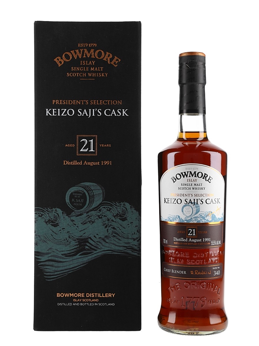 Bowmore 1991 21 Year Old President's Selection - Keizo Saji's Cask 70cl / 55.5%