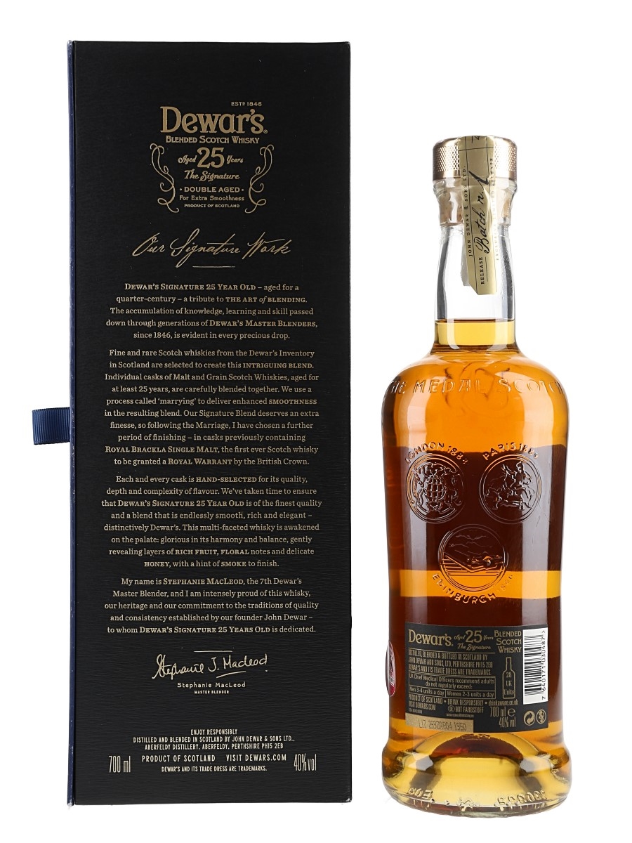 Dewar's 25 Year The Signature Blended Scotch Whisky - International Wine  Shop, Westport, CT, Westport, CT