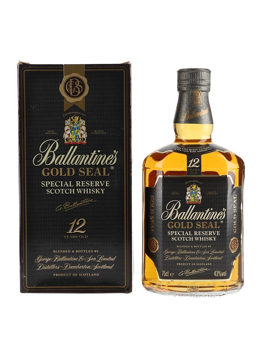 Ballantine's Gold Seal 12 Year Old Bottled 1980s -  Duty Free 75cl / 43%