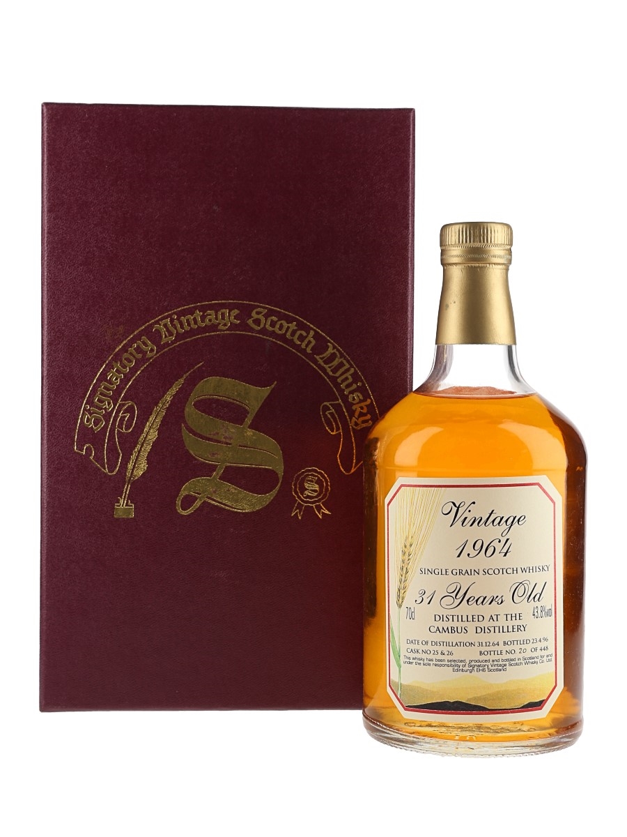 Cambus 1964 31 Year Old Bottled 1996 - Signatory Vintage 70cl / 43.8%