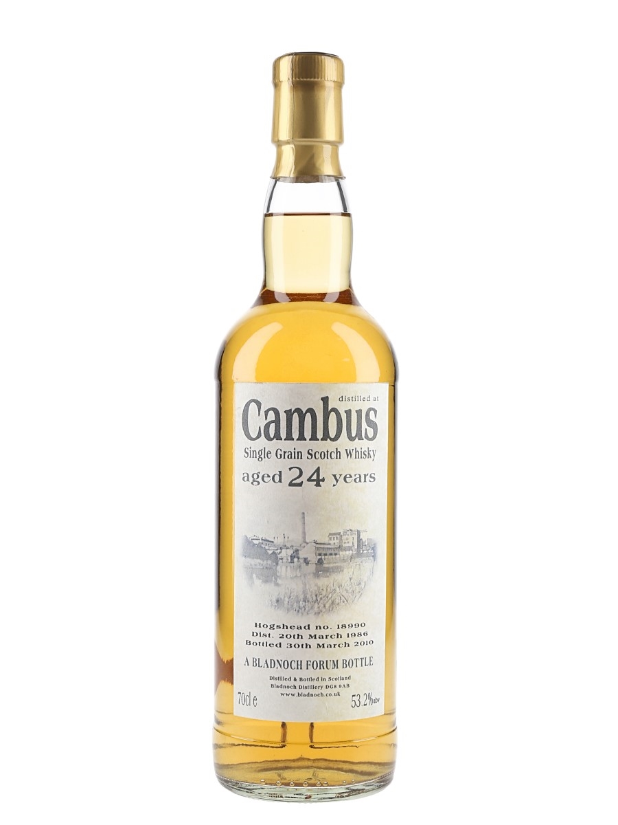 Cambus 1986 24 Year Old Bottled 2010 70cl / 53.2%