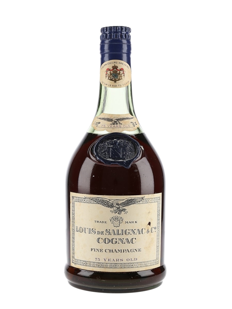 Louis De Salignac 75 Year Old Fine Champagne Cognac Bottled 1960s 75cl