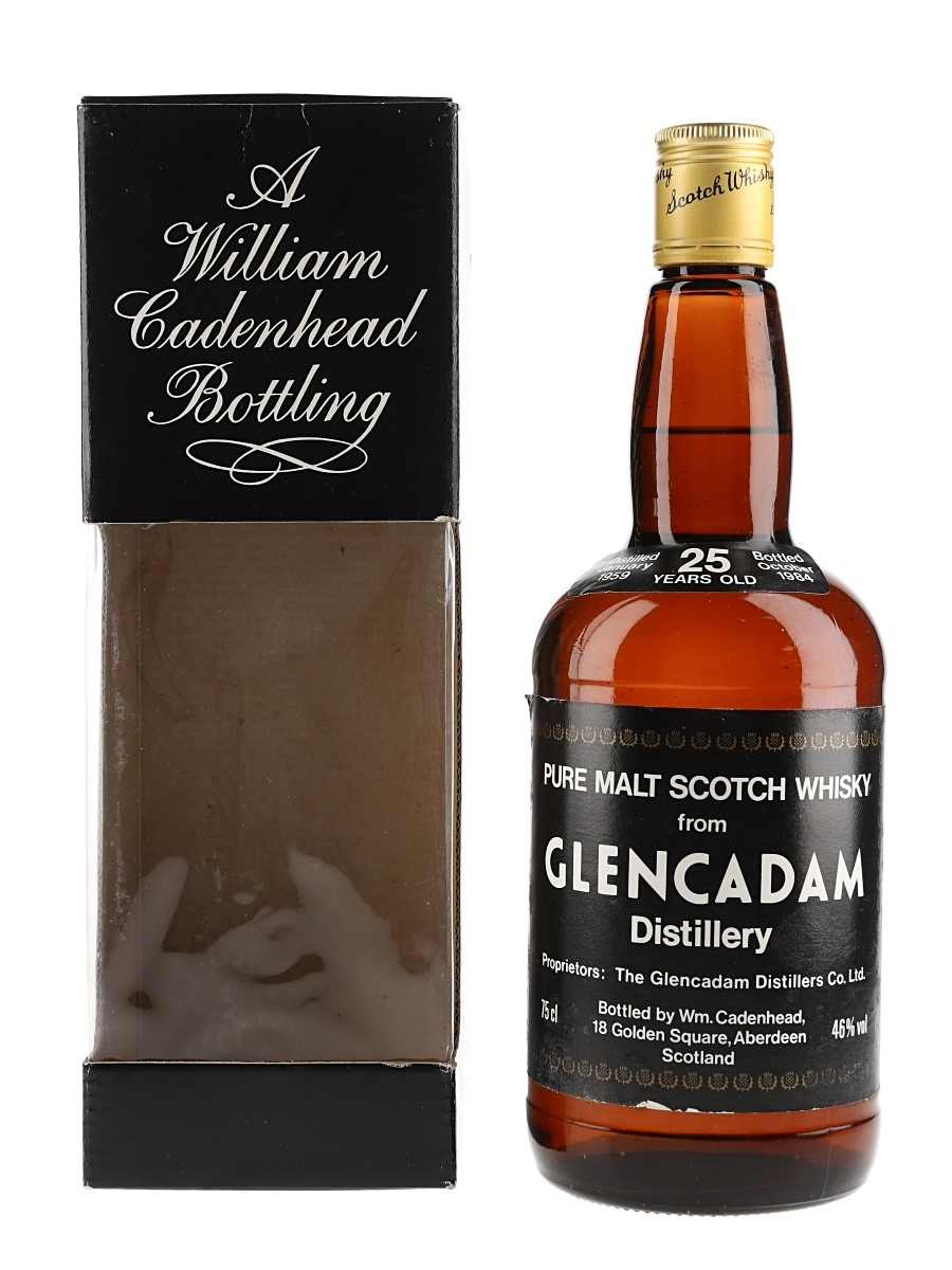 Glencadam 1959 25 Year Old Bottled 1984 - Cadenhead's 'Dumpy' 75cl / 46%