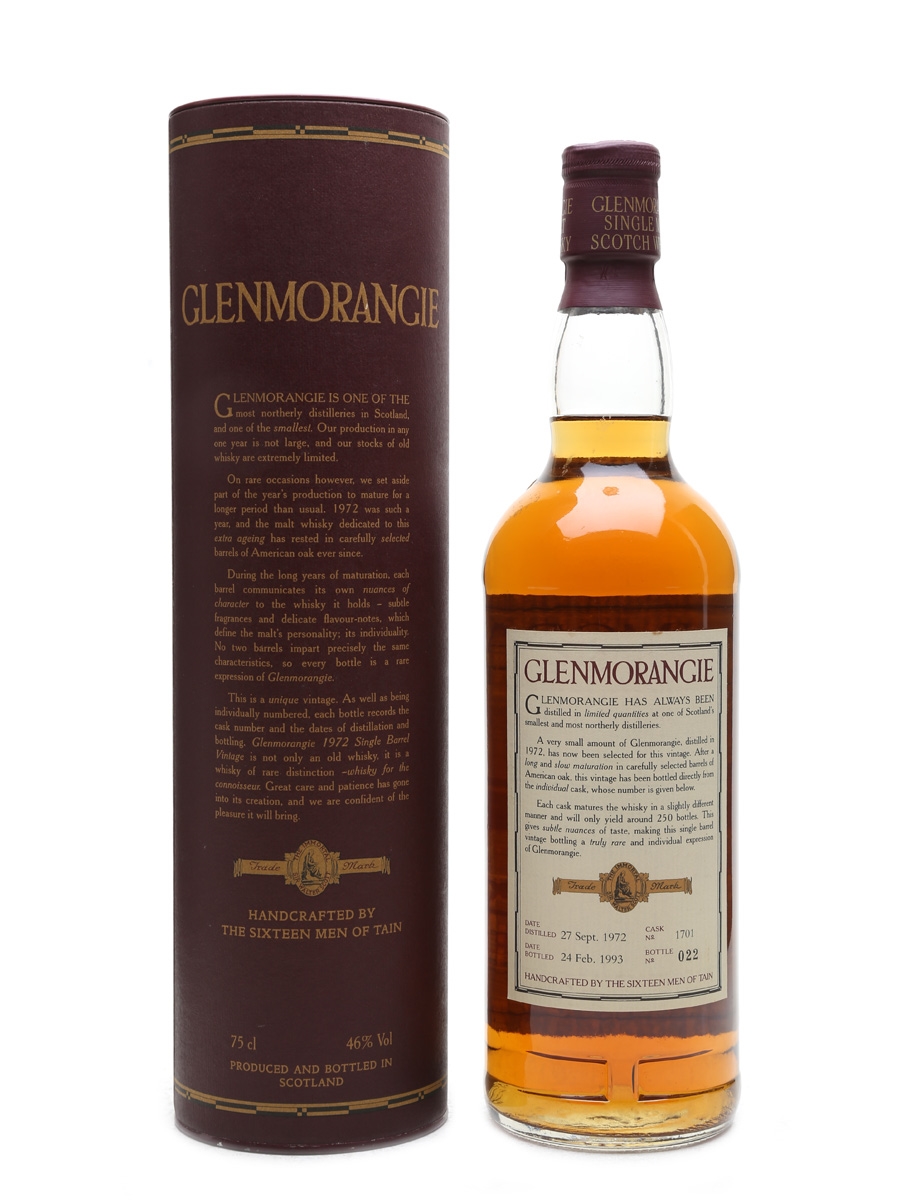 配送員設置 1972 barrel shingle GLENMORANGIE - ウイスキー