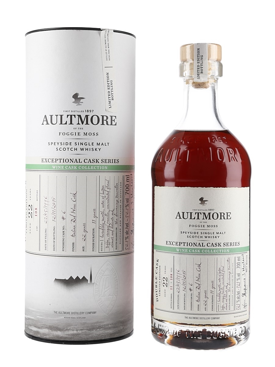 Aultmore 1996 22 Year Old Wine Cask Finish - Exceptional Cask Series 70cl / 52.1%