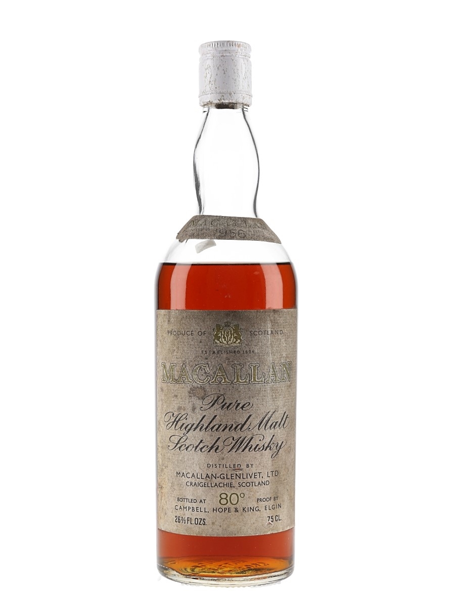 Macallan 1956 Campbell, Hope & King Bottled 1970s 75cl / 45.8%