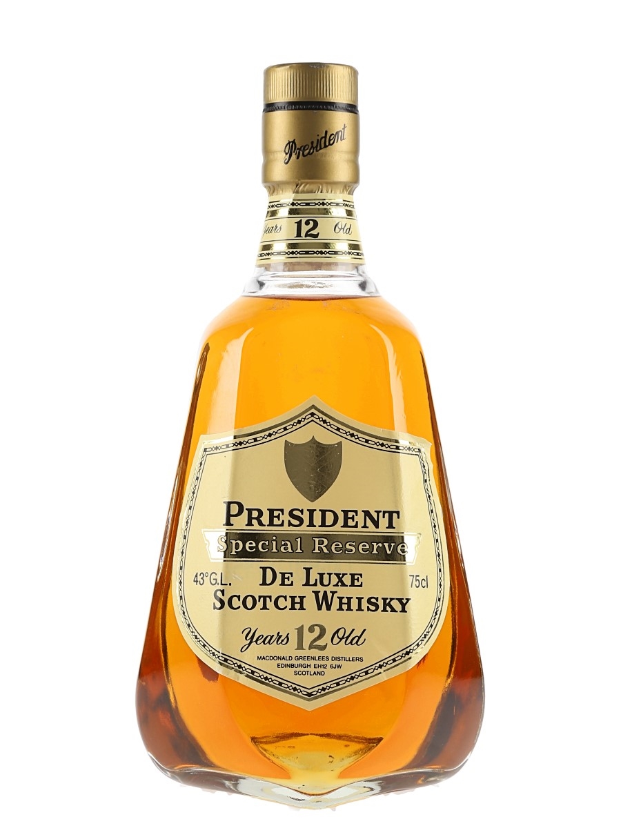 President 12 Year Old Special Reserve Bottled 1980s-1990s - Proalco Cia 75cl / 43%