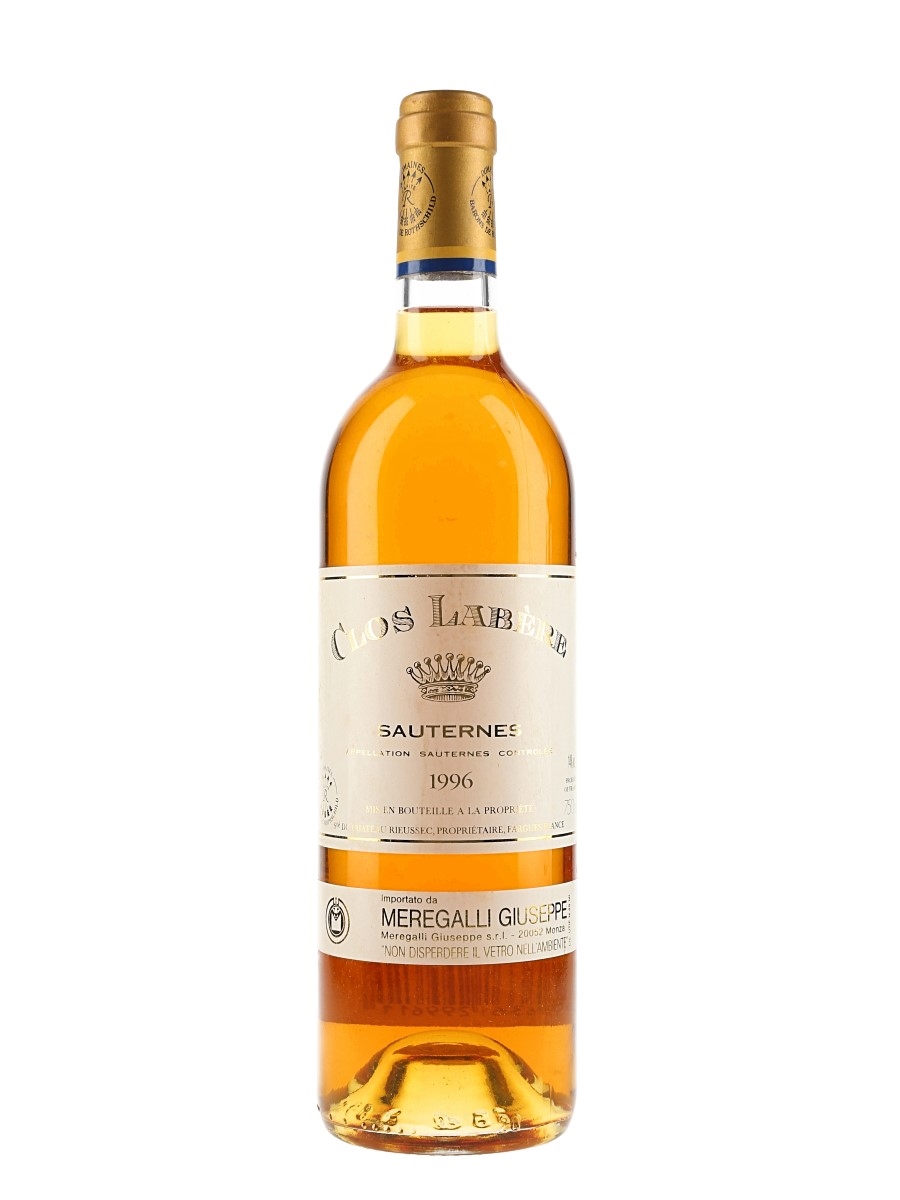 Clos Labere - Sauternes 1996 Second Wine Of Rieussec 75cl / 14%