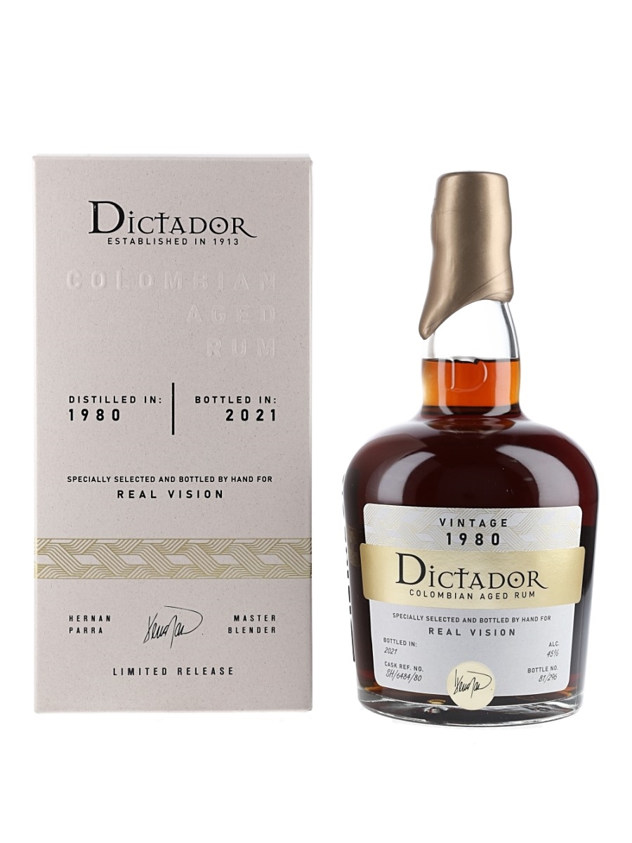 Dictador 1980 Bottled 2021 - Real Vision 70cl / 45%