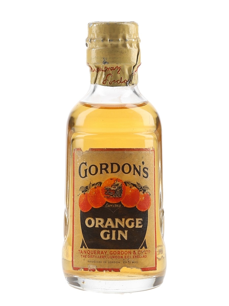 Gordon's Orange Gin Spring Cap Bottled 1950s 5cl