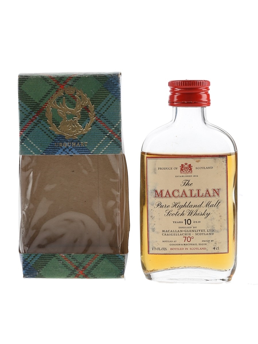 Macallan 10 Year Old Bottled 1970s-1980s - Gordon & MacPhail 4.7cl / 40%
