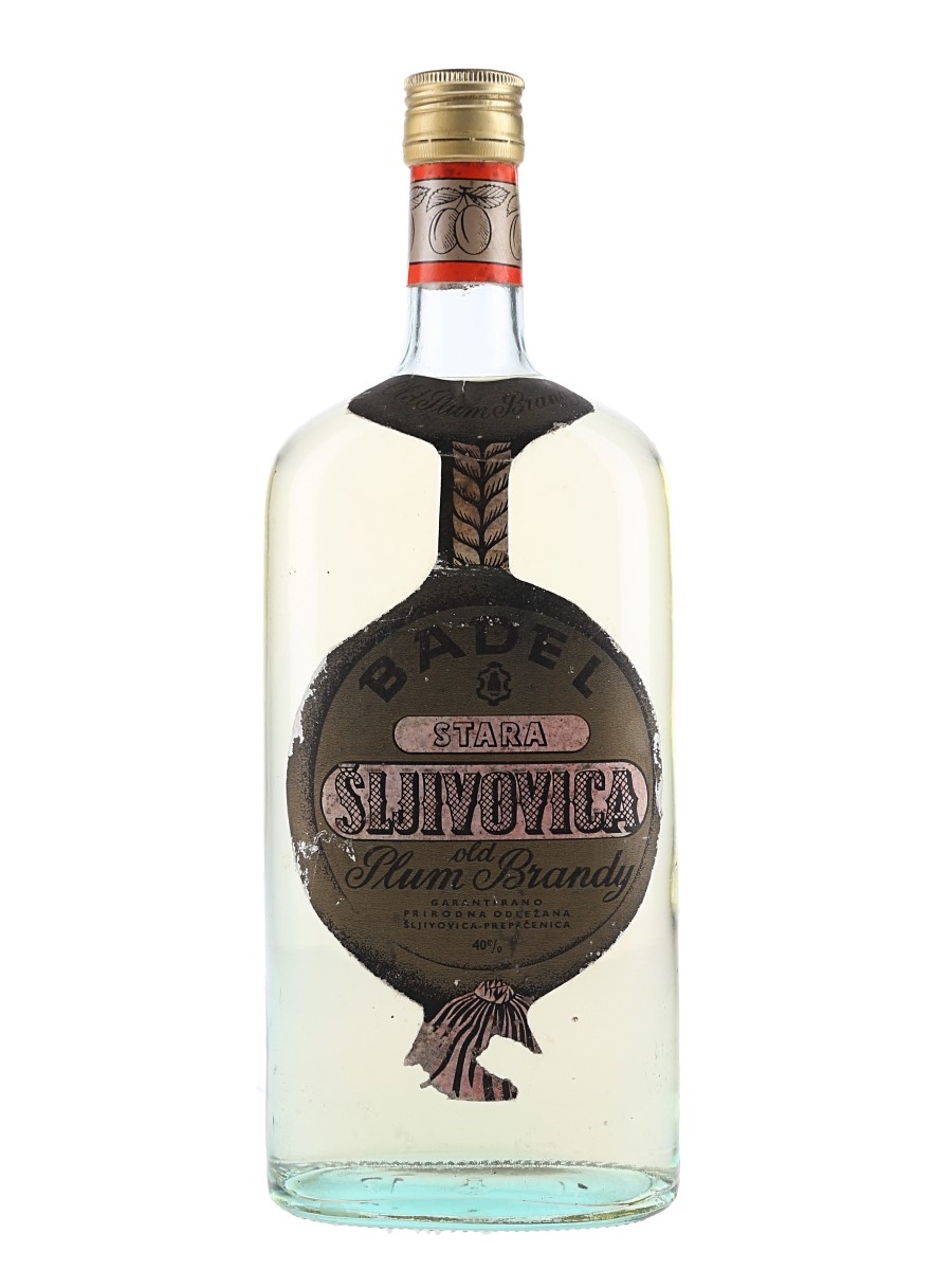 Badel Stara Sljivovica Old Plum Brandy Bottled 1960s-1970s 75cl / 40%