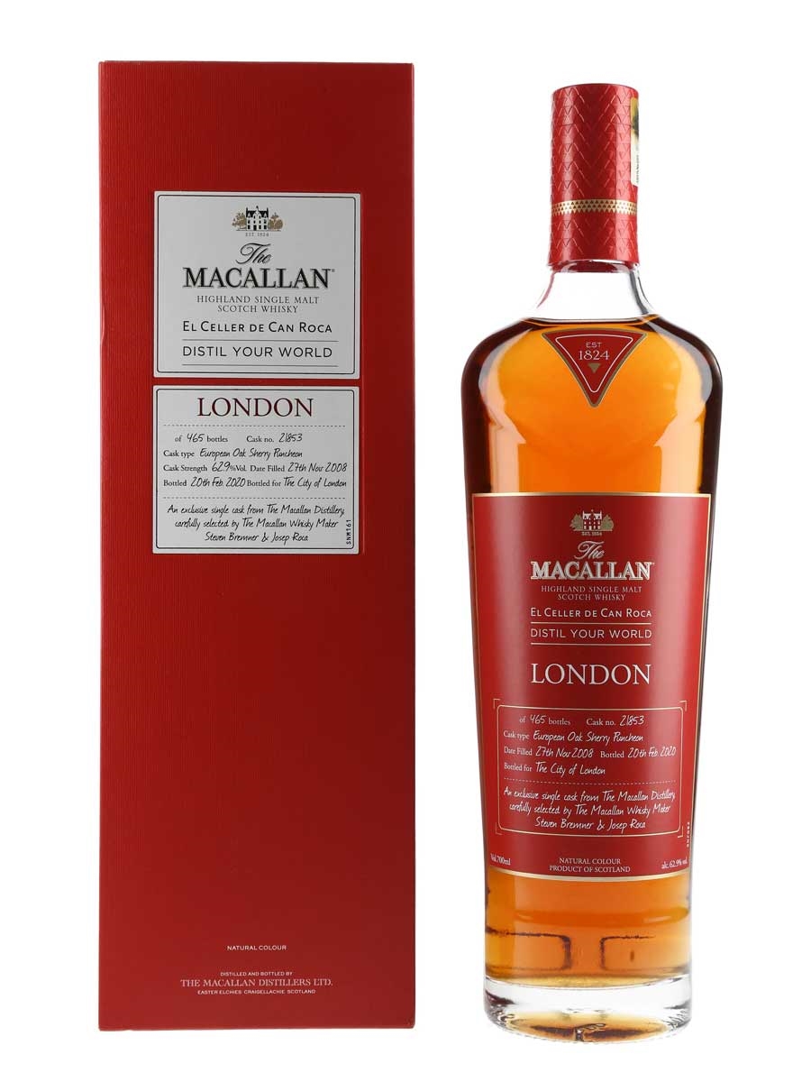 Macallan 2008 Distil Your World London Edition Bottled 2020 - Single Cask 70cl / 62.9%